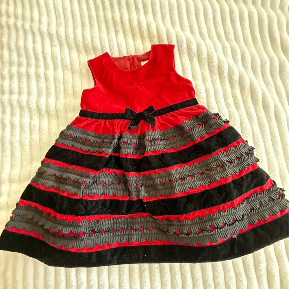 The Children's Place Vibrant Holiday Red Dress